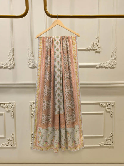 AGHANOOR PURE EMBROIDERED PIMA COTTON SHIRT, EMB SILK PANT &  DUPATTA