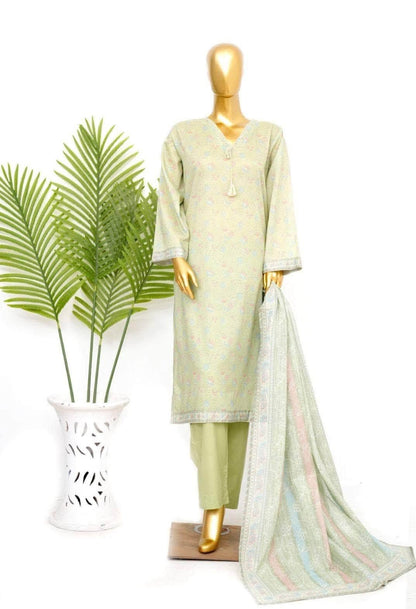 Bin Saeed 3 Piece Printed Lawn Suit - Summer26"