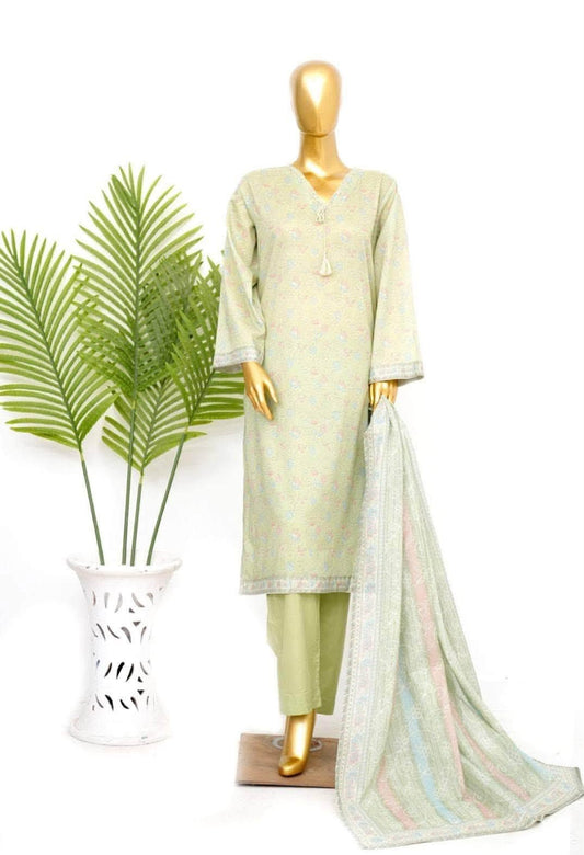 Bin Saeed 3 Piece Printed Lawn Suit - Summer26"