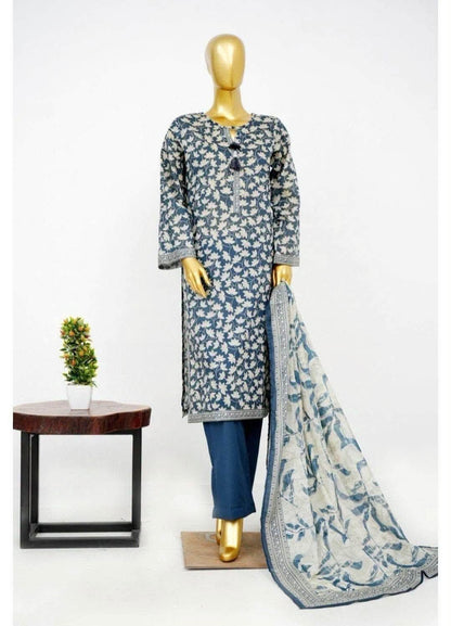 Bin Saeed 3 Piece Printed Lawn Suit - Summer26"