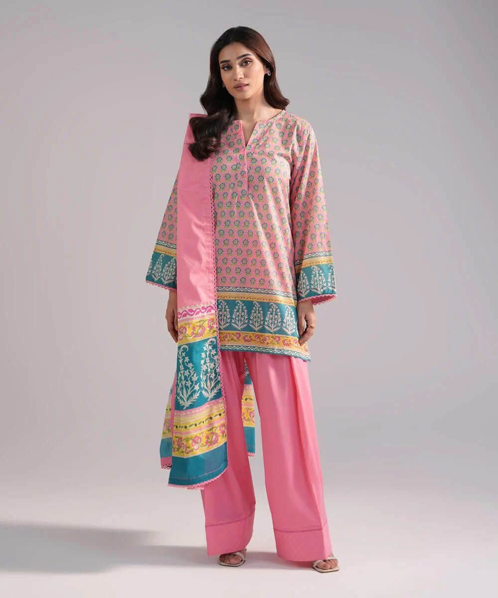 SAPPHIRE PREMIUM LAWN PRINTED 3 PIECE with FARSHI SHALWAR