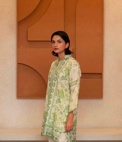 AGHANOOR DIGITAL PRINTED SHIRT-Green
