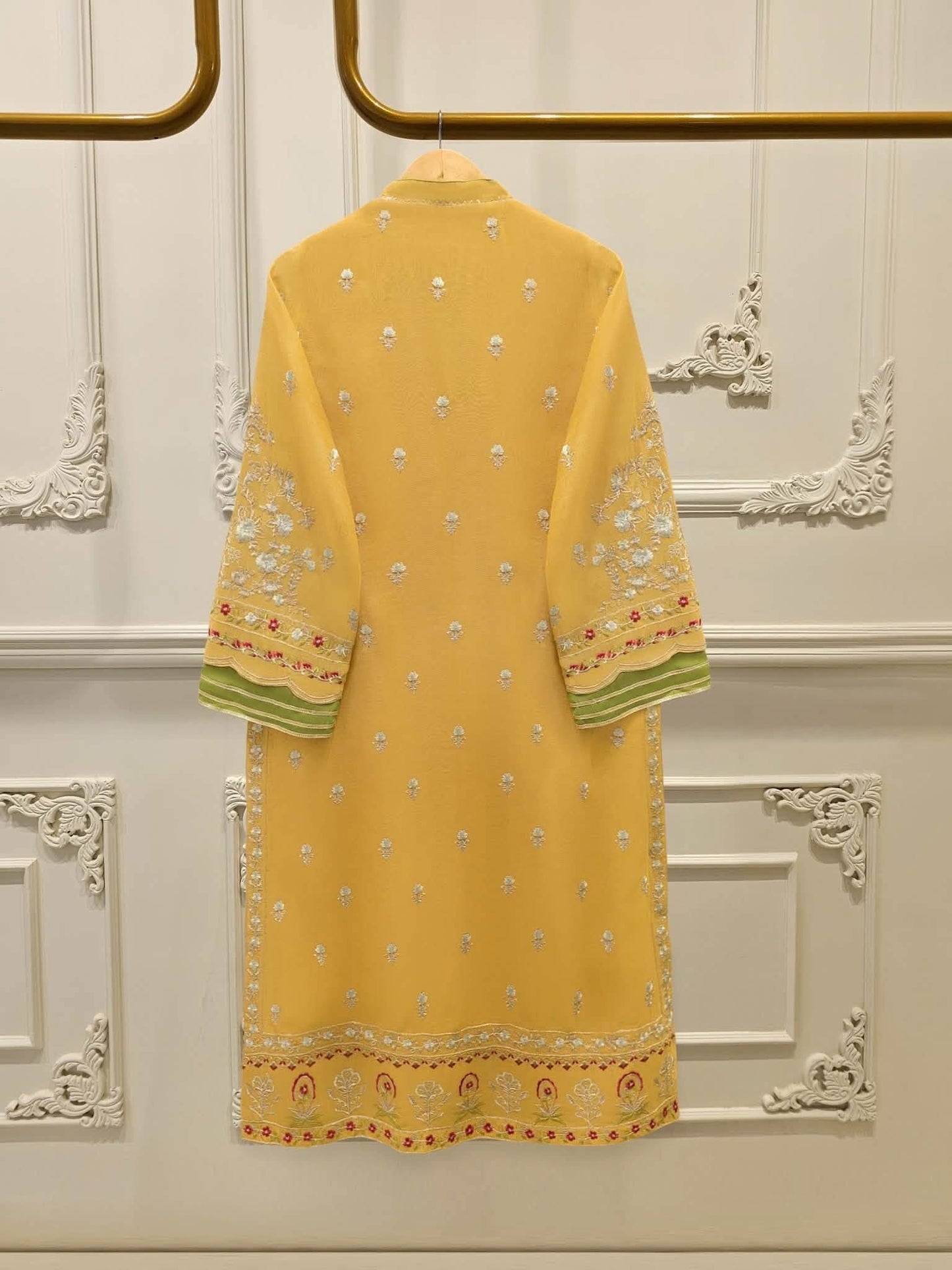 Aghanoor Embroidered Cotton Net 3 Piece Suit