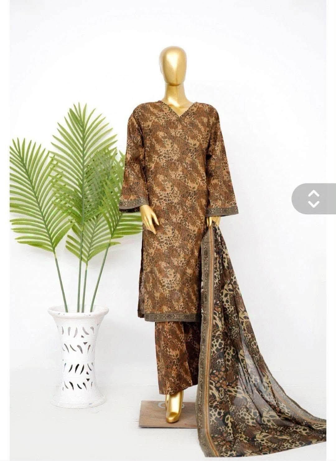 Bin Saeed 3 Piece Printed Lawn Suit - Summer26"