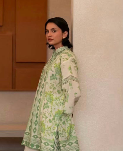 AGHANOOR DIGITAL PRINTED SHIRT-Green