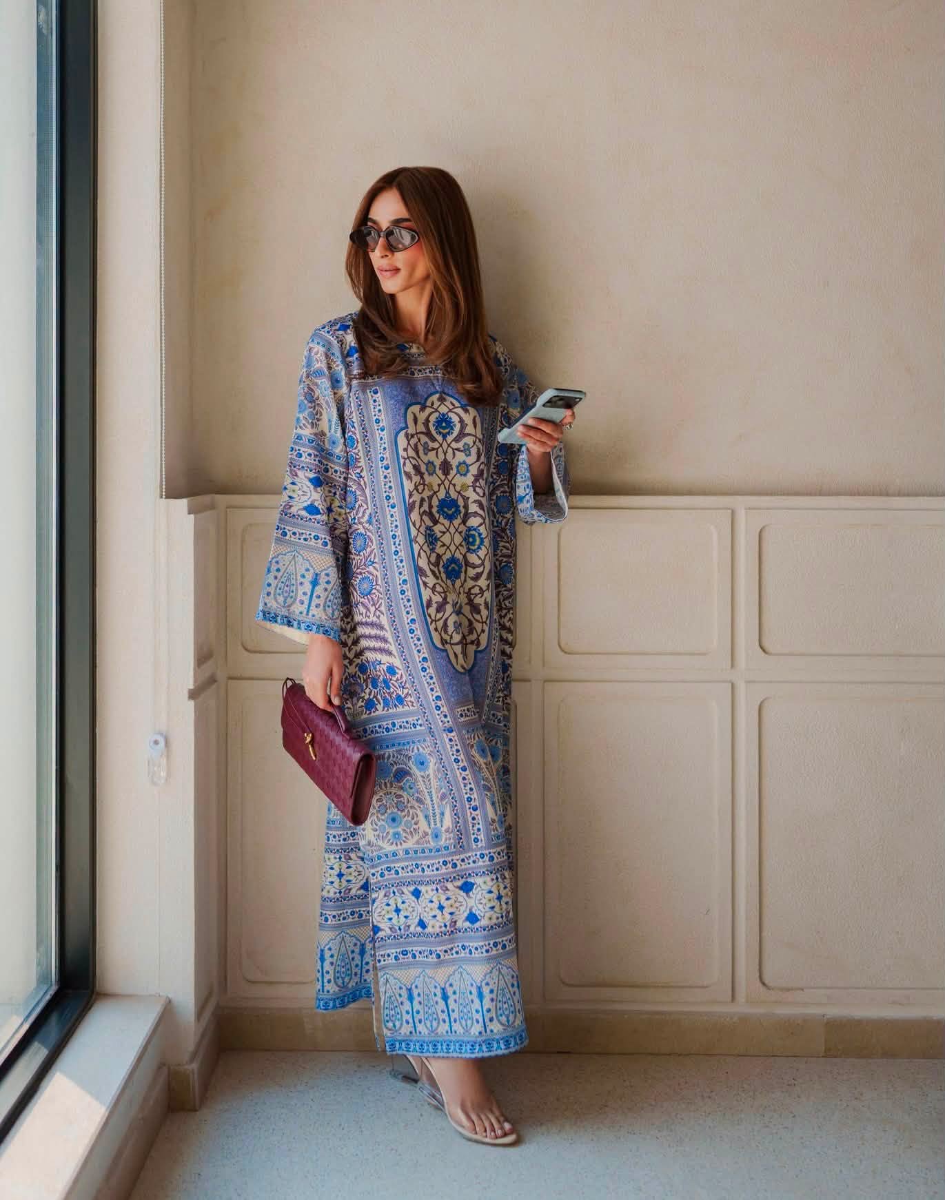 SILAI PRET PREMIUM PRINTED SILK KAFTAN