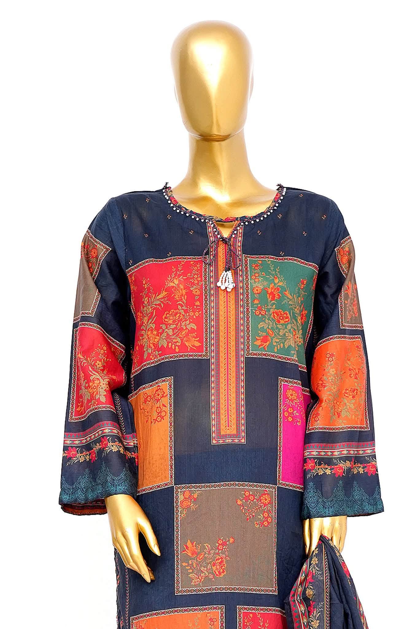 Bin Saeed 3 Piece Printed Lawn Suit - Summer26"