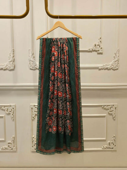 AGHANOOR PURE EMBROIDERED PIMA COTTON SHIRT &  DUPATTA