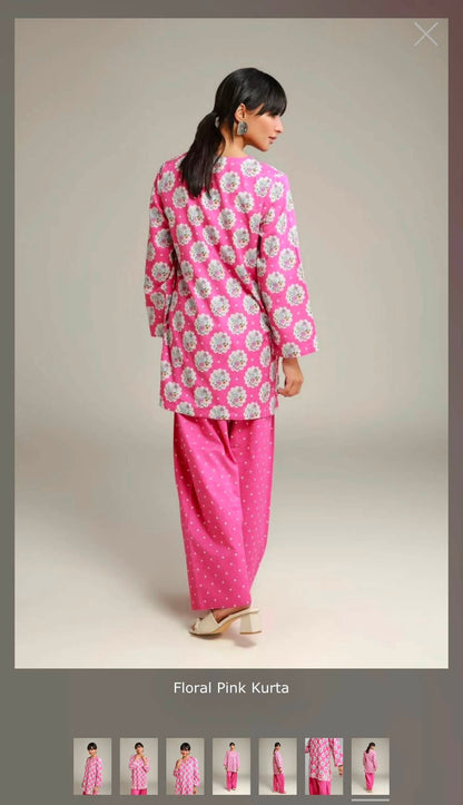 KHAADI EMBROIDERED LAWN WITH FARSHI SHALWAR
