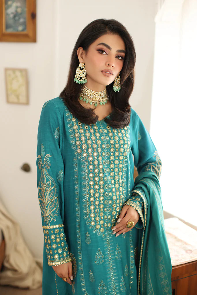 Charizma Embroidered Silk Jacquard 3 Piece Suit