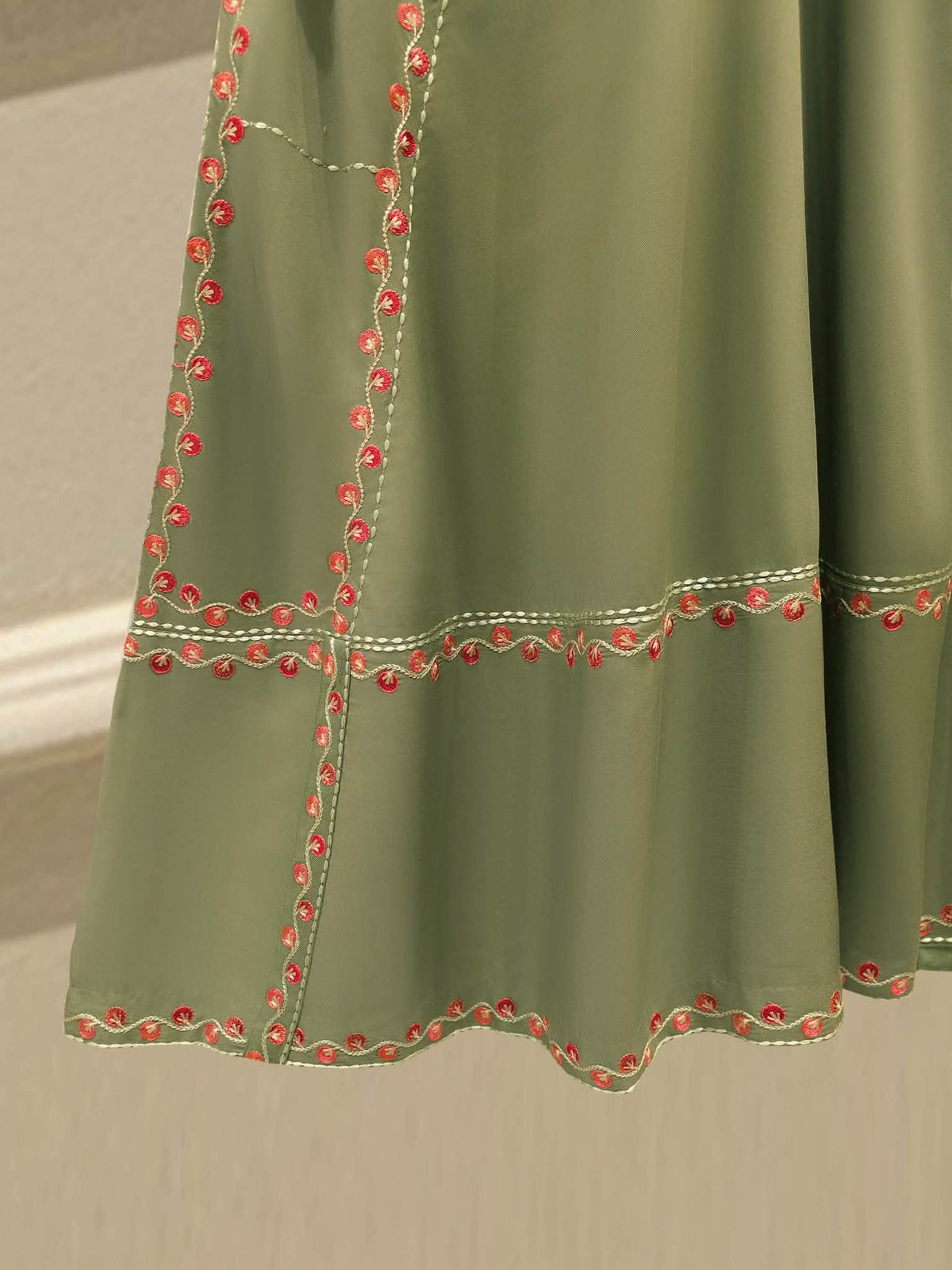 AGHANOOR VISCOSE LINEN EMBROIDERED SHIRT