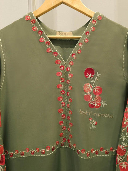 AGHANOOR VISCOSE LINEN EMBROIDERED SHIRT