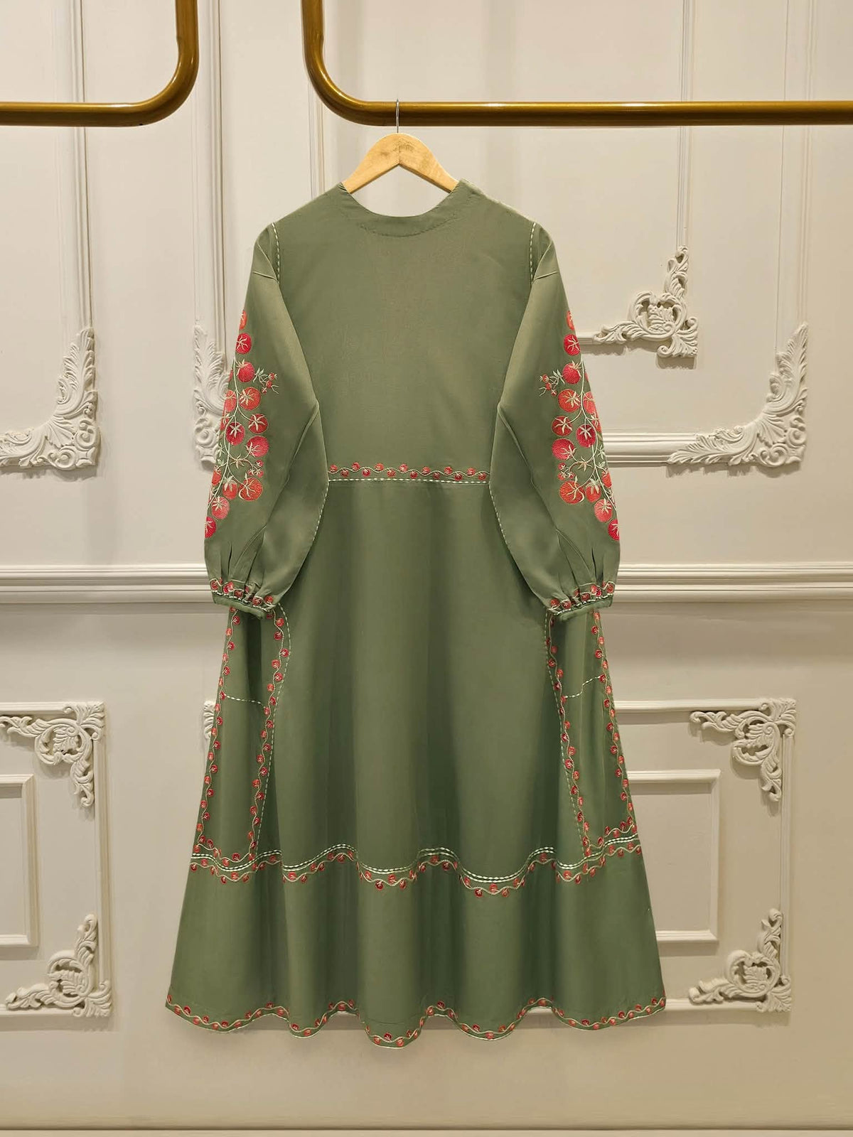 AGHANOOR VISCOSE LINEN EMBROIDERED SHIRT