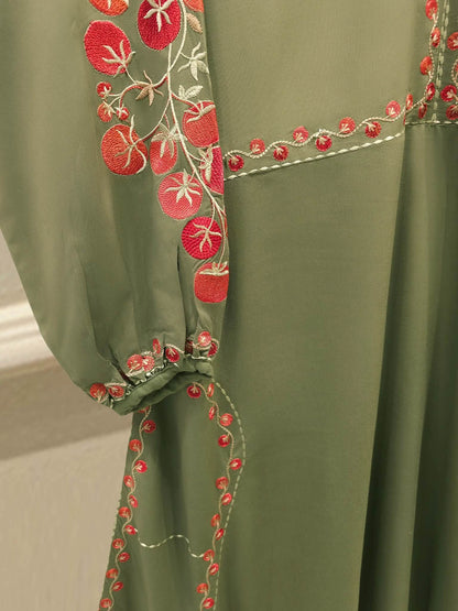AGHANOOR VISCOSE LINEN EMBROIDERED SHIRT