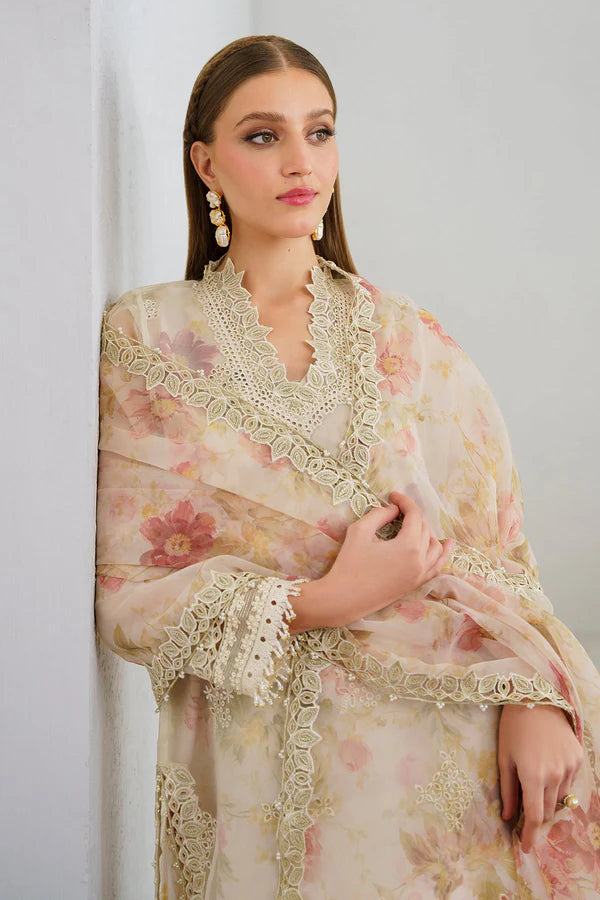 Baroque Pret  Embroidered Organza 3 Piece Suit