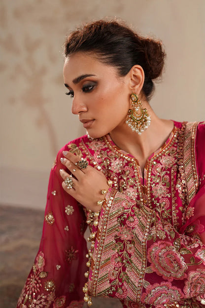Baroque Wedding Formals: Luxury Embroidered Chiffon 3 Piece