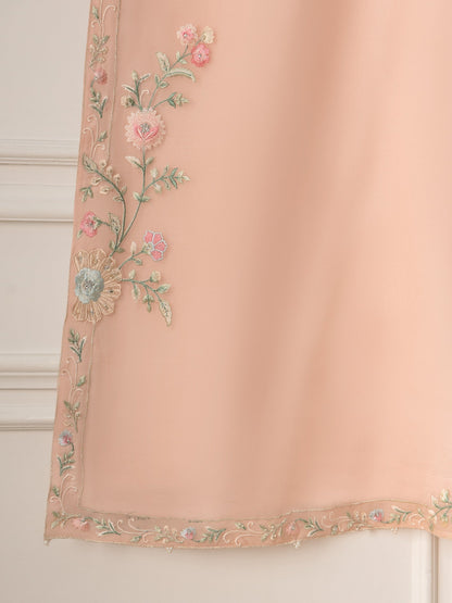 AGHANOOR 3 Piece - Pure Organza Embroidered Suit