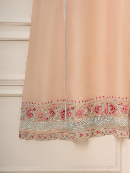 Aghanoor Heavily Embroidered Organza 3 Piece Suit