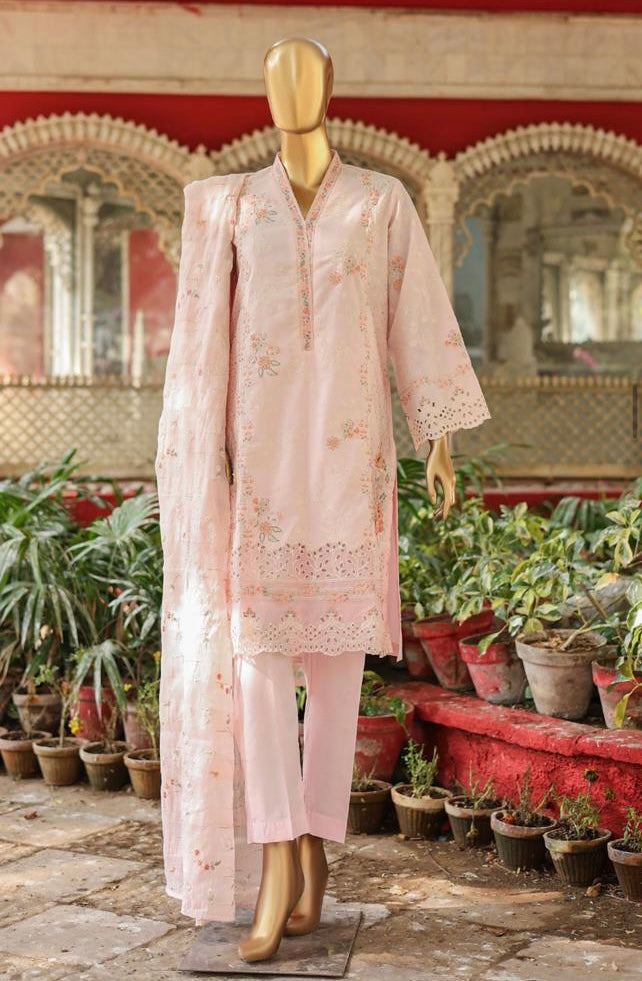 Bin Saeed Chikankari Luxury Lawn 3 Piece