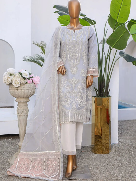 Sadabahar Embroidered Organza 2 Piece Suit