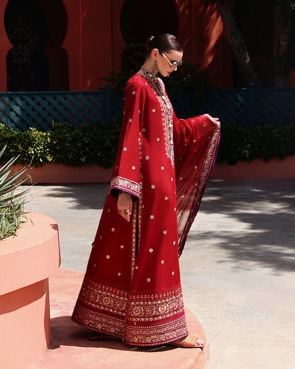 MUSHQ NUVERA RAW SILK EMBROIDERED 3 PIECE