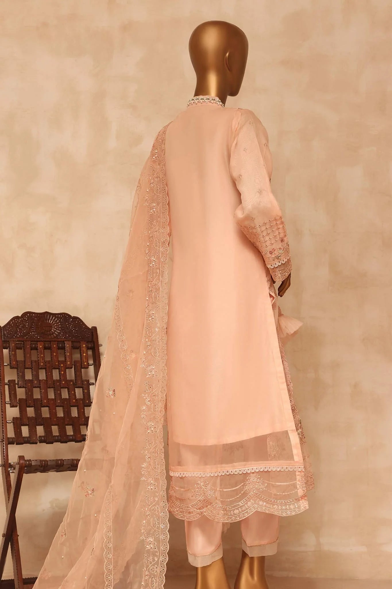 Sadabahar Embroidered Organza 2 Piece Suit