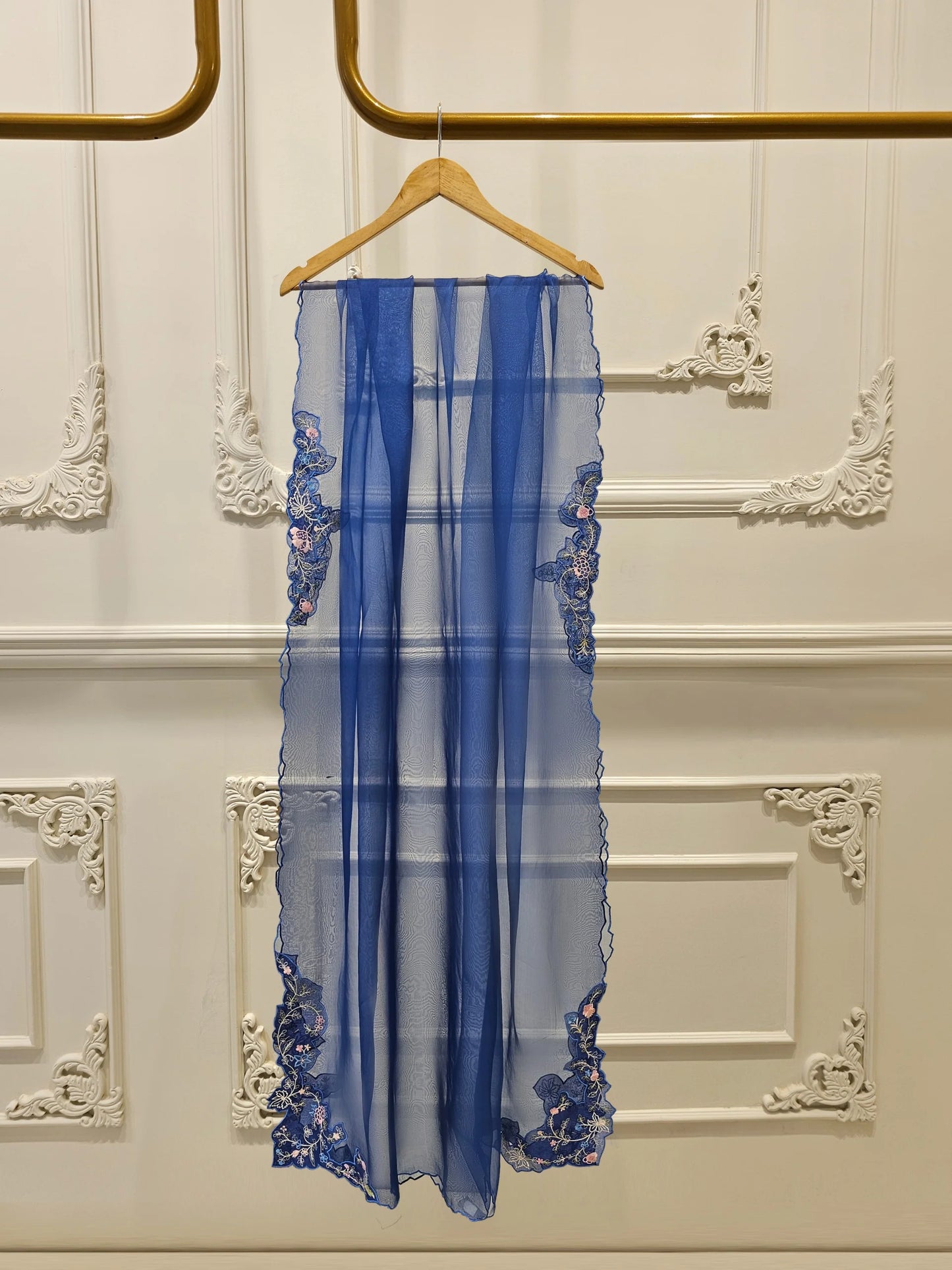 Aghanoor Heavily Embroidered Organza 3 Piece Suit