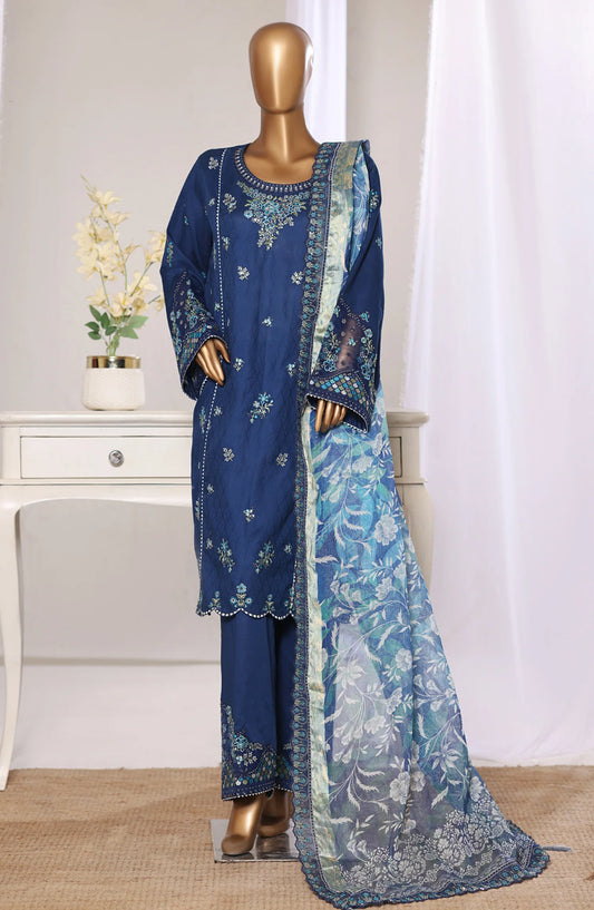 Bin Saeed Embroidered Jacquard Lawn 3 Piece