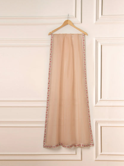 Aghanoor Heavily Embroidered Organza 3 Piece Suit