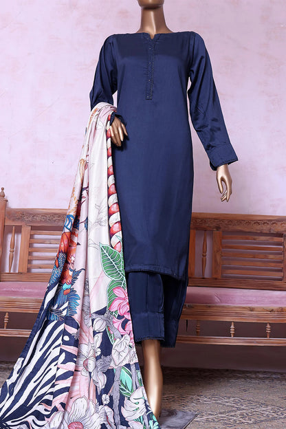 Sadabahar Corduary Lilen 3 Piece Suit with Shawl Dupatta