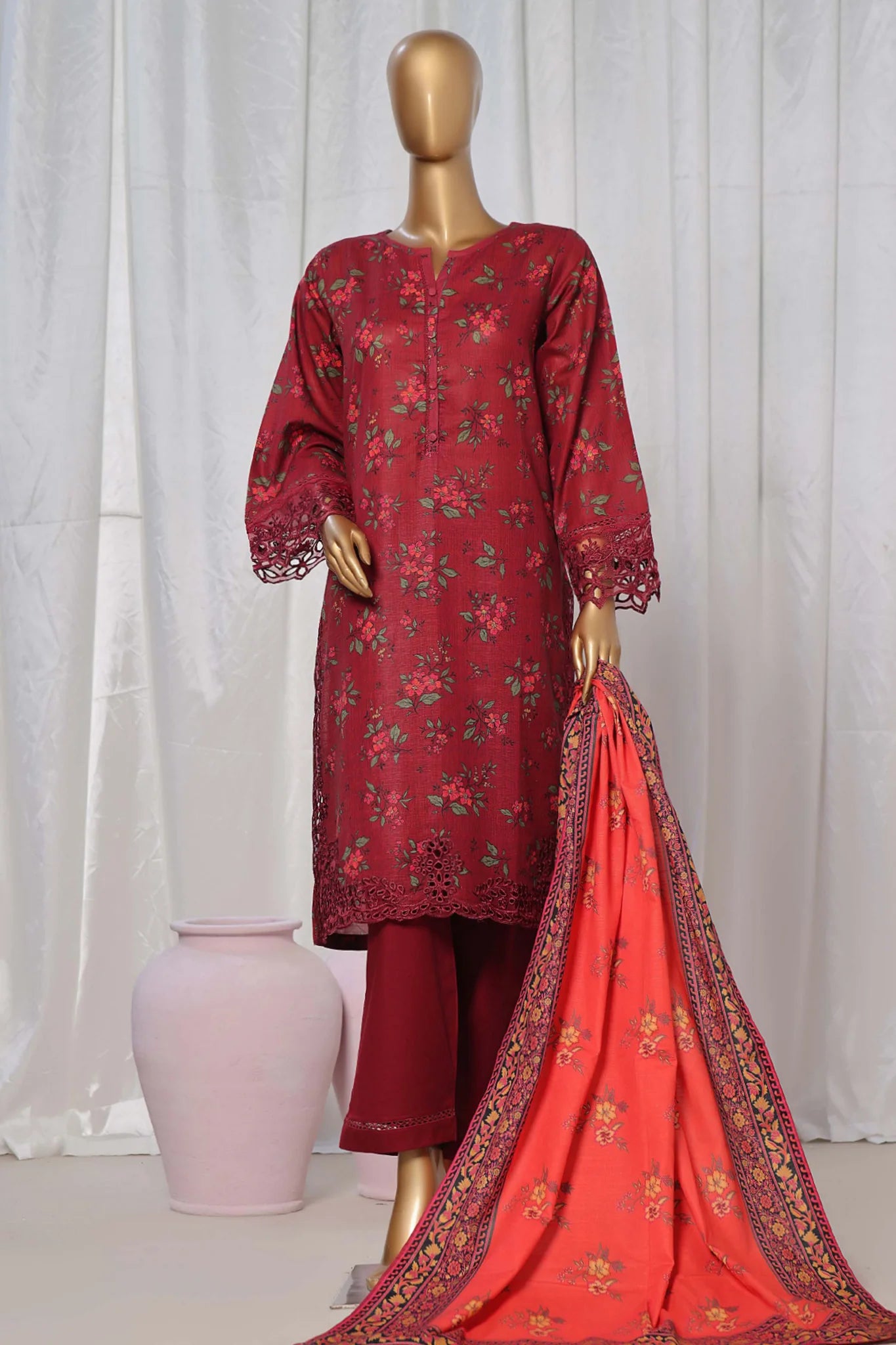 Sada Bahar Embroidered Khaddar 3 Piece