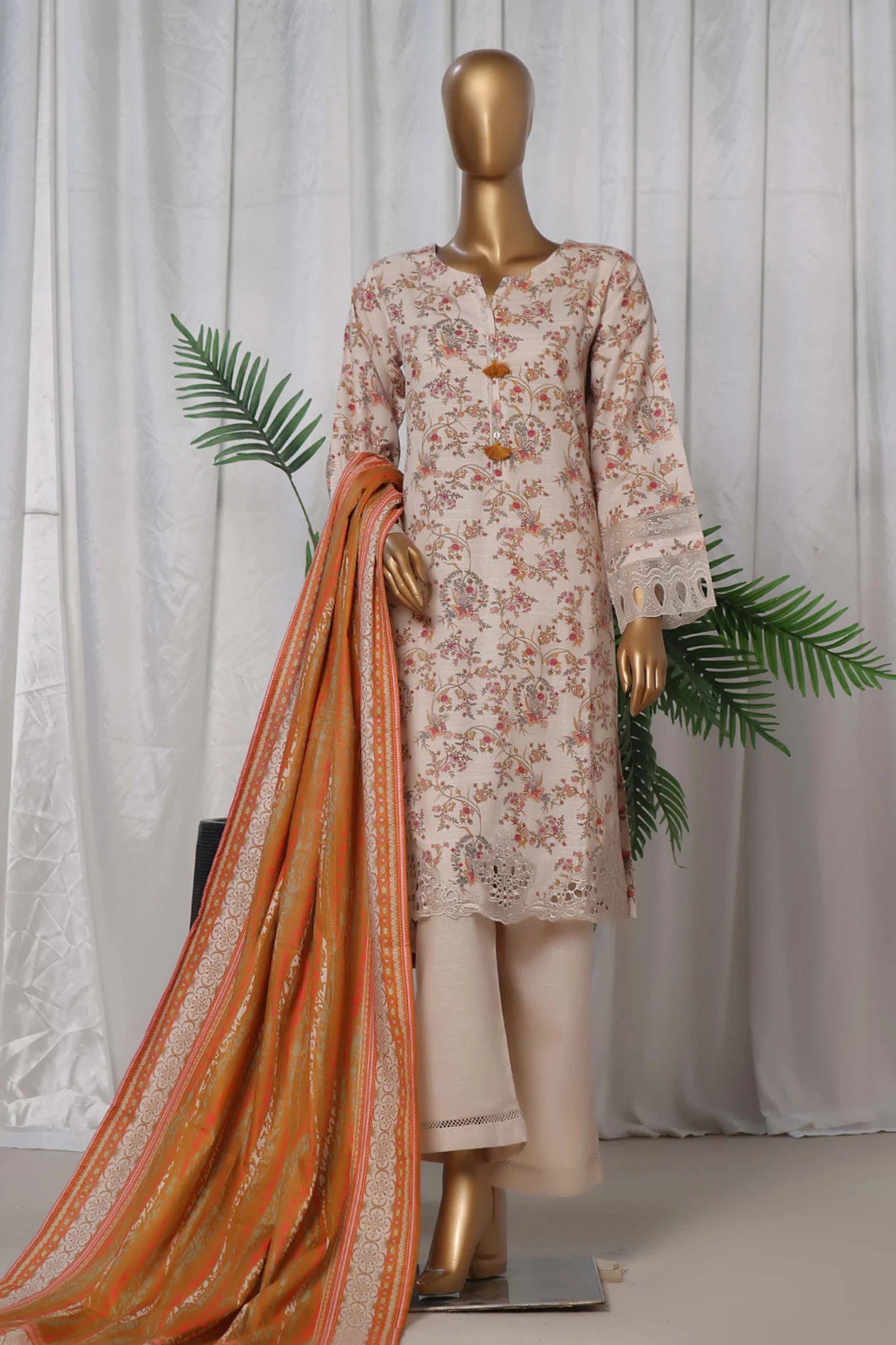 Sada Bahar Embroidered Khaddar 3 Piece