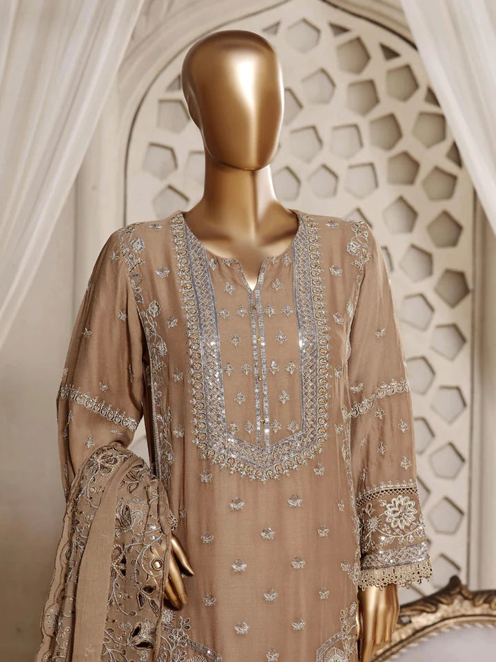 Sadabahar Embroidered Luxury Chiffon 3 Piece Suit