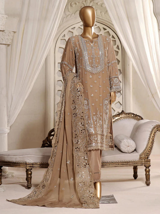 Sadabahar Embroidered Luxury Chiffon 3 Piece Suit