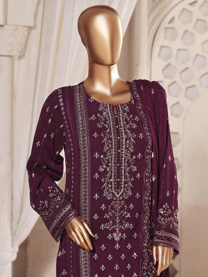 Sadabahar Embroidered Luxury Chiffon 3 Piece Suit