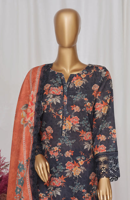 Sada Bahar Embroidered Khaddar Cutwork 3 Piece