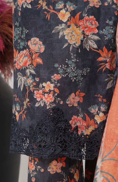 Sada Bahar Embroidered Khaddar Cutwork 3 Piece