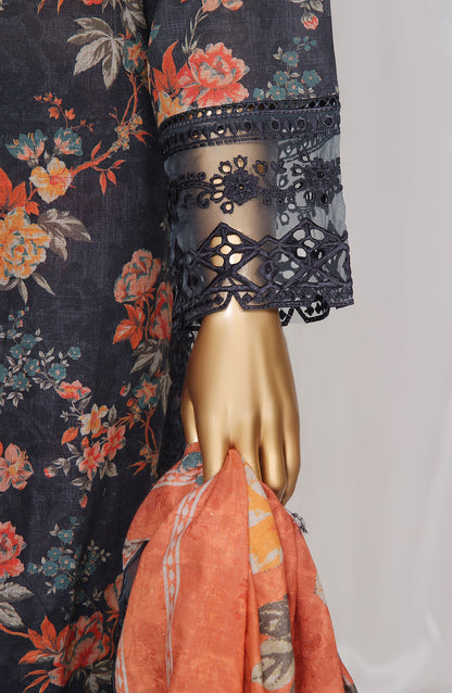 Sada Bahar Embroidered Khaddar Cutwork 3 Piece