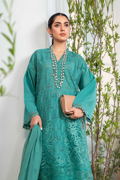 MARIA B. LUXURY EMBROIDERED CHIKANKARI LAWN 3 PIECE SUIT