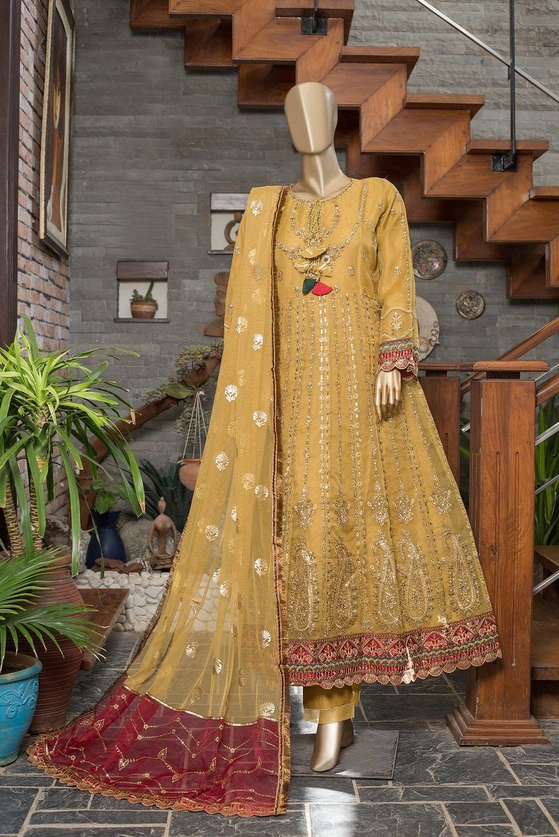 Sadabahar Embroidered Fancy Wear- 2 Piece