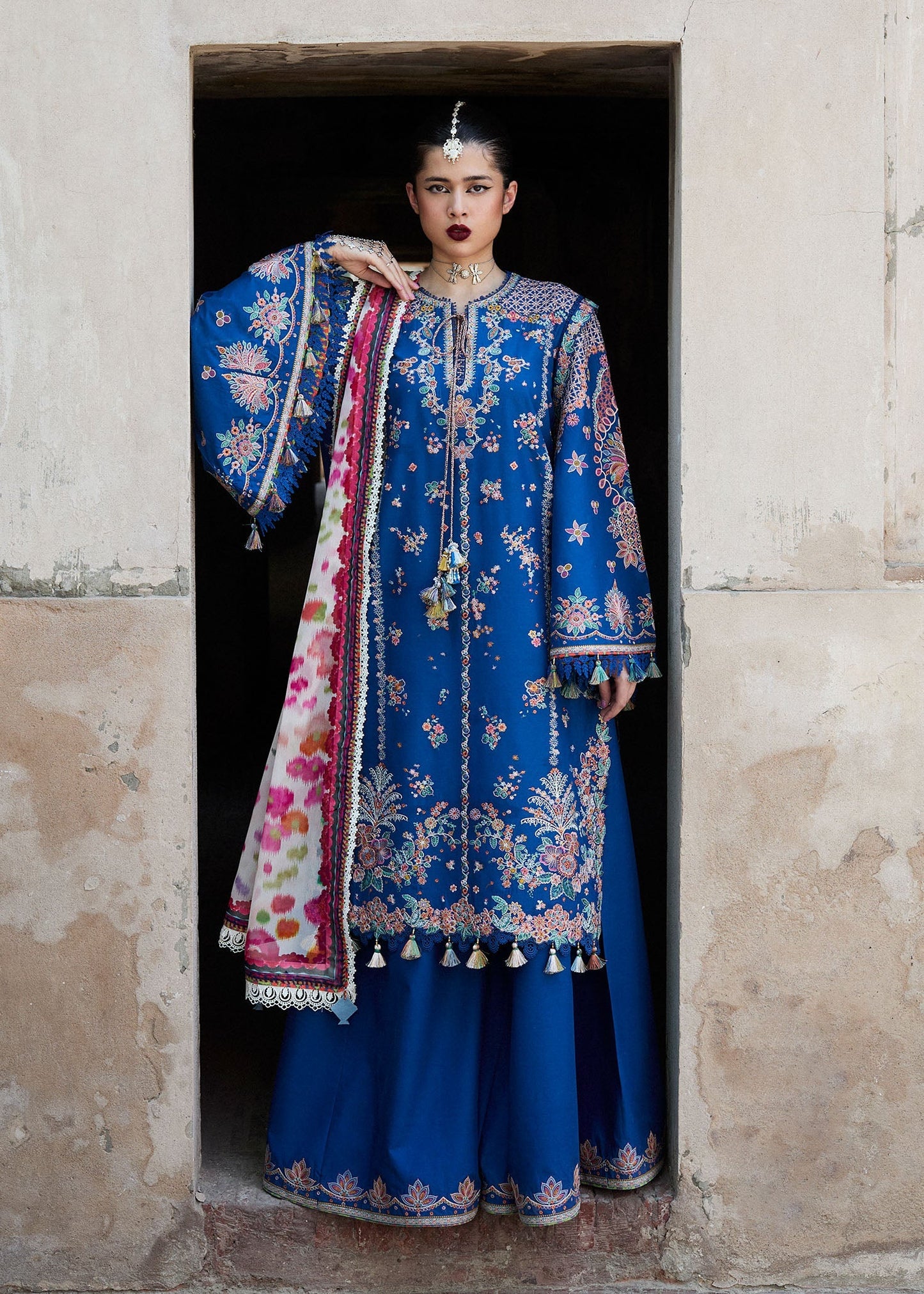 Hussain Rehar Embroidered Luxury Lawn 3 Piece- Zarqa