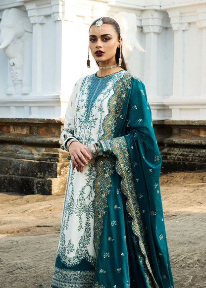 Hussain Rehar Embroidered Luxury Lawn 3 Piece-Veil