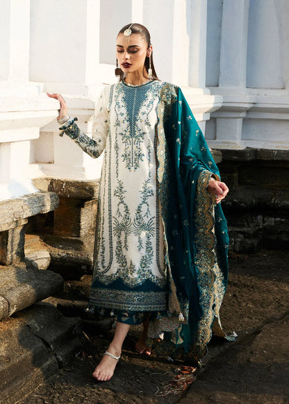 Hussain Rehar Embroidered Luxury Lawn 3 Piece-Veil