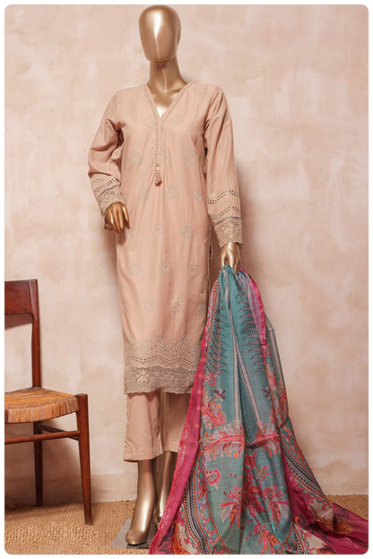 Sadabahar Embroidered Chikankari Pret Lawn 3 Piece Suit