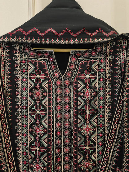 AGHANOOR PURE EMBROIDERED LAWN 3 PIECE SUIT