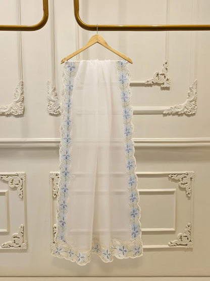 Aghanoor Embroidered Organza 3 Piece Suit