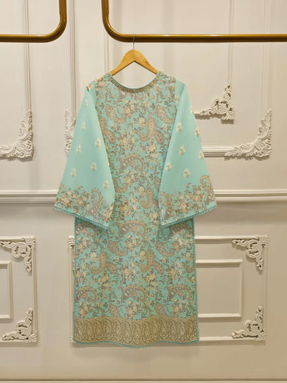AGHANOOR DIGITAL EMBROIDERED LAWN SHIRT WITH DUPATTA