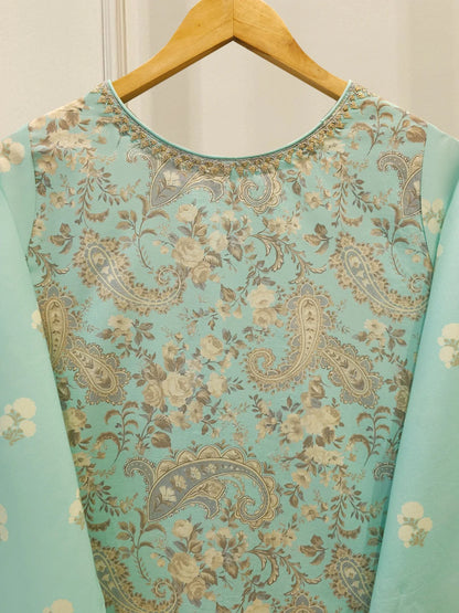 AGHANOOR DIGITAL EMBROIDERED LAWN SHIRT WITH DUPATTA