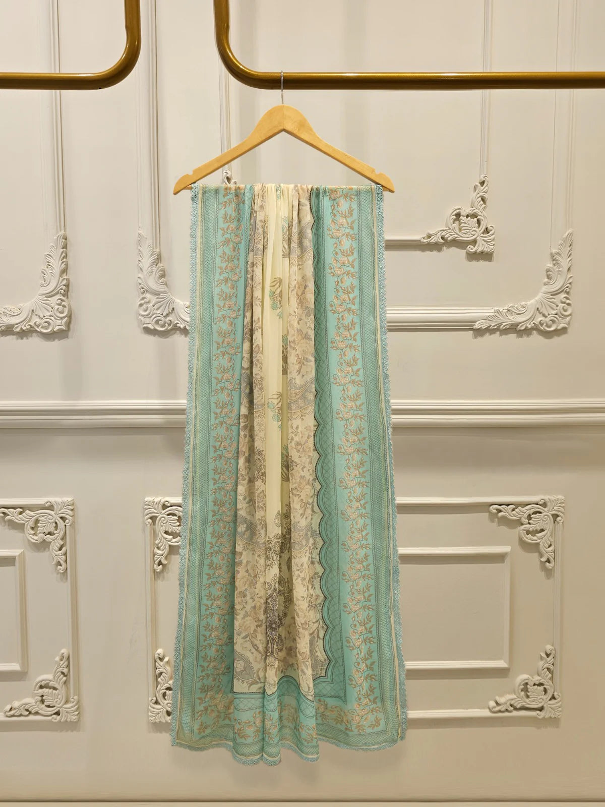 AGHANOOR DIGITAL EMBROIDERED LAWN SHIRT WITH DUPATTA