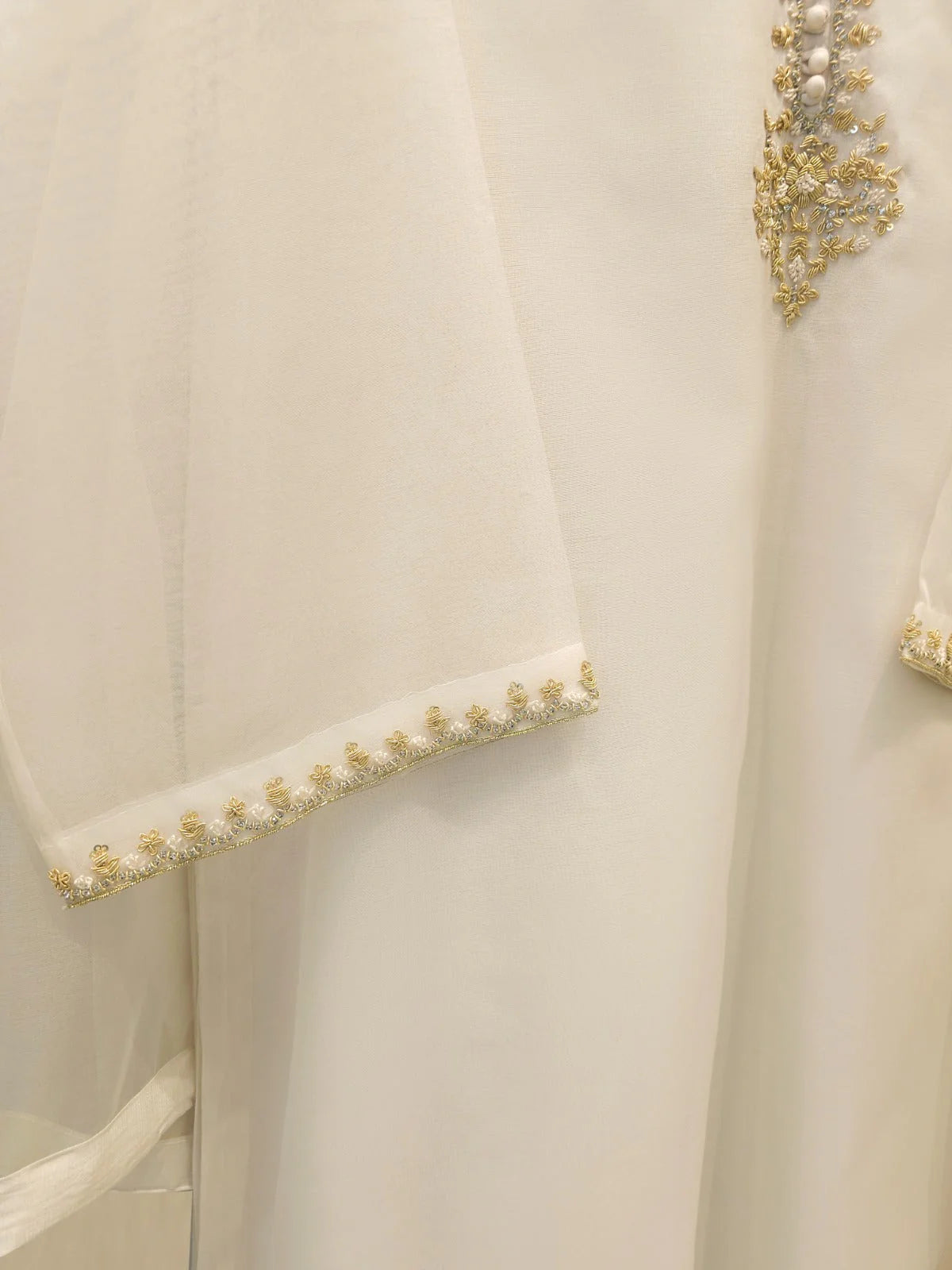 Aghanoor Embroidered A Line Organza 3 Piece Suit